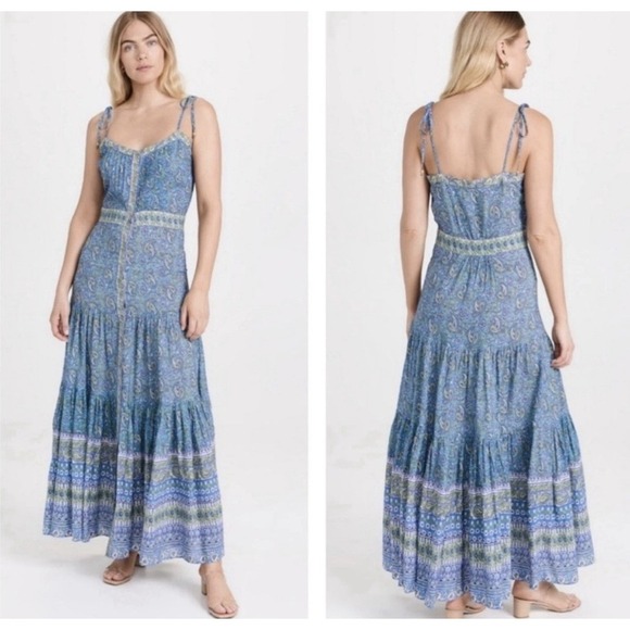 Veronica Beard Dresses & Skirts - Veronica Beard Windansea Blue Paisley Maxi Dress Size Small
